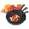 Heuck 33002 Pre-Seasoned Cast-Iron 3-Piece Skillet Set