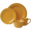 Certified International Metro 16-Piece Dinnerware Set, Yellow, Set of 4