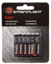 Streamlight 65030 Stylus AAAA Replacement Batteries, 6-Pack