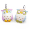 Allure Home Creations Awesome Owls Resin Shower Curtain Hooks