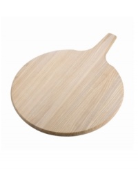 A smooth, minimalist shape highlights the beauty of solid ash in this round Torq White Woods paddle, perfect for serving cheese, fruit and bread. From Dansk's collection of serveware and serving dishes. (Clearance)