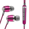 V-MODA Remix Remote In-Ear Noise-Isolating Metal Headphone with 3-Button Apple Control (Blush)