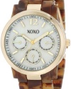 XOXO Women's XO5509 Tortoise Bracelet with Gold Case Watch