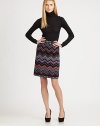 Guaranteed to be a new favorite, this wave-knit skirt offers a relaxed-yet-feminine fit.Elasticized waistbandPull-on styleContrast trimFully linedAbout 22 long40% acrylic/36% wool/18% viscose/4% polyester/1% alpaca/1% nylonDry cleanMade in Italy of imported fabricModel shown is 5'11 (180cm) wearing US size 4. 