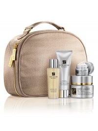 Give her skin every advantage with this incredibly luxurious gift. Re-Nutriv Intensive Age-Renewal Luxuries brings her four essentials that feel like pure indulgence and deliver breathtaking results. All together in a deluxe travel case. Limited-time collection includes Re-Nutriv Intensive Age-Renewal Creme (1.7 oz.), Intensive Softening Lotion (1.7 oz.), Intensive Age-Renewal Eye Creme (0.24 oz.) and Intensive Age-Renewal Creme Cleanser (1.7 oz.). 