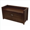 Winsome Wood Bench with Storage, Walnut