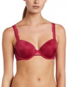 Calvin Klein Women's Seductive Comfort Convertible Contour Bra, Rum Cherry, 34C