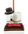 The chocolate to his graham cracker, this sweet marshmallow couple makes it official for Christmas, toasting their first holiday together in an adorable Midwest ornament.