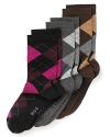 Stylish argyle socks in a variety of colors from Hue. Style #U7706