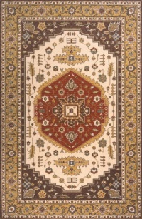 Area Rug 2x3 Rectangle Traditional Cocoa Color - Momeni Persian Garden Rug from RugPal