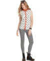 Eye-catching houndstooth print equips these leggings from American Rag with ultra-edgy style.