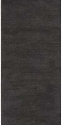 Area Rug 2x8 Runner Solid/Striped Charcoal Color - Surya Mystique Rug from RugPal