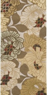 Area Rug 2x8 Runner Transitional Ivory Color - Surya Bombay Rug from RugPal