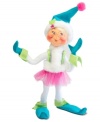 All is bright. See a whole new side of Santa's little helpers with an elf that dazzles in neon, glitter and tulle. With the unmistakable whimsy and soft, flexible features of Annalee dolls.