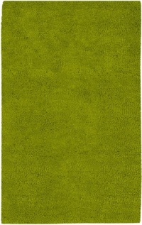 Area Rug 4x10 Rectangle Shag Lime Green Color - Surya Aros Rug from RugPal