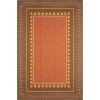 Liora Manne Terrace Collection - Border Terracotta, Size: 7'10 Square