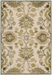 Area Rug 5x7 Rectangle Transitional Ivory-Beige Color - Surya Basilica Rug from RugPal