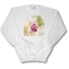 Shabby Chic Image With Country Chair n Pink Roses.jpg - Youth SweatShirt Med(10-12)