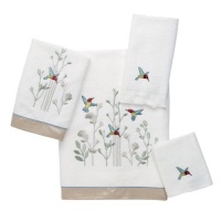 Avanti Colibri 4-Piece Towel Set, White