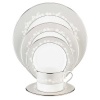 Lenox Bellina Bone China Platinum Banded 5-Piece Place Setting, Service for 1