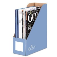 Bankers Box Decorative Magazine Files, Cornflower Blue, Letter 6 Pack (6110101)