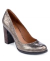 A unique shape and interesting finishes make Lucky Brand's Sofi pumps a versatile pair for dressing up or down.