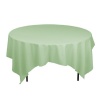 85 in. Square Polyester Tablecloth Sage