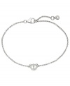 A darling bracelet for your little princess. CRISLU's children's bracelet is embellished with sparkling cubic zirconias (1/8 ct. t.w.) and set in platinum over sterling silver. Approximate length: 6 inches.