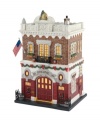 A landmark of any busy city, this festive firehouse combines the spirit of Christmas with the memory of those who have gallantly served their city. Remarkable architecture, stunning brick detailing and iconic firetruck red light up this American classic.