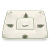 Spode Christmas Tree Square Chip and Dip, 12-Inch