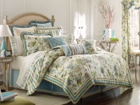 Croscill Home Fashions Corfu 4-Piece California King Comforter Set, Sky Blue