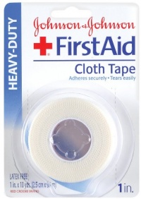 Johnson and Johnson Red Cross Cloth, 1 Inch X 10 Yards (Pack of 3)