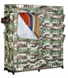 Honey-Can-Do WRD-01518 60-Inch Wide Double Door Storage Closet with Shoe Organizer, Camouflage