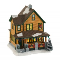 Department 56 a Christmas Story Village Ralphie's House, Lit House, 7.24-Inch