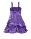 Ruby Rox Kids Girls 7-16 Sequin Top Pick Up Dress, Grape, 8