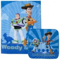 Disney Pixar Toy Story Bath Towel & Wash Cloth Set - 2-pc. Blue (24x44)