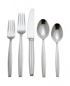 Reed & Barton Tate 65 Piece Stainless Steel Flatware Set with Wood Storage Caddy, Service for 12