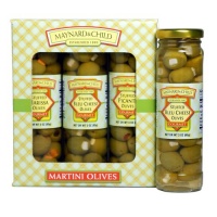 Maynard&Child Premium Variety Gift Pack of Stuffed Blue Cheese, Harissa & Picante Olives