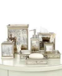 Turn your bathroom into a palace with this Palazzo soap dish from Kassatex, featuring an antiqued mirror finish for a classic look.