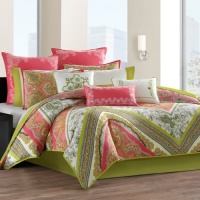 Echo Gramercy Paisley Mini Comforter Set, Queen, Multi Color