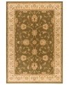 Inspired by intricately-woven rugs of Persia, the Meshad area rug offers beautiful, transitional style. Soft tones like cream, gold and sage are woven in dense, heavy-weight heat-set polypropylene for a surprisingly lush, high-fashion addition to any room. Made in the USA. (Clearance)