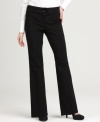 A pair of petite flared trousers elongate your legs like nothing else. This pair from Style&co. is a better basic!