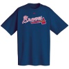 Atlanta Braves Official Wordmark Short Sleeve T-Shirt, Navy