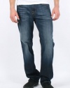 7 For All Mankind - Mens Austyn Straight Leg Jeans in Deep Blue, Size: 34, Color: Deep Blue