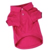 Zack & Zoey Cotton Polo Dog Shirt, Large, 20-Inch, Raspberry Sorbet