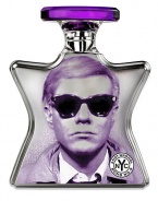 Andy Warhol by Bond No. 9, the latest in Bond No. 9's Warhol series, celebrates the boho-mod life and times of the iconic artist himself. Top notes: Italian Bergamot Zest, Cypriot India, Provence Blue Cypress, Plum. Middle notes: Jasmine de Grasse, Sultan Agarwood, Rose Centifolia, White Patchouli, Cistus. Base notes: Red Sandalwood, Vanilla Bean Madasgascar, Oriental Musk, Olibanum Tears