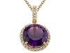 Genuine Amethyst Pendant by Effy Collection® in 14 kt Yellow Gold LIFETIME WARRANTY