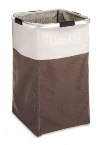 Whitmor Aluminum Frame Laundry Hamper - Java/Latte