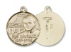 Pope John Paul Ii / Vatican Unusual & Specialty Gold Filled Pope John Paul II Pendant Stainless Gold Heavy Curb Chain