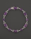 Badgley Mischka Amethyst And Diamond Bracelet